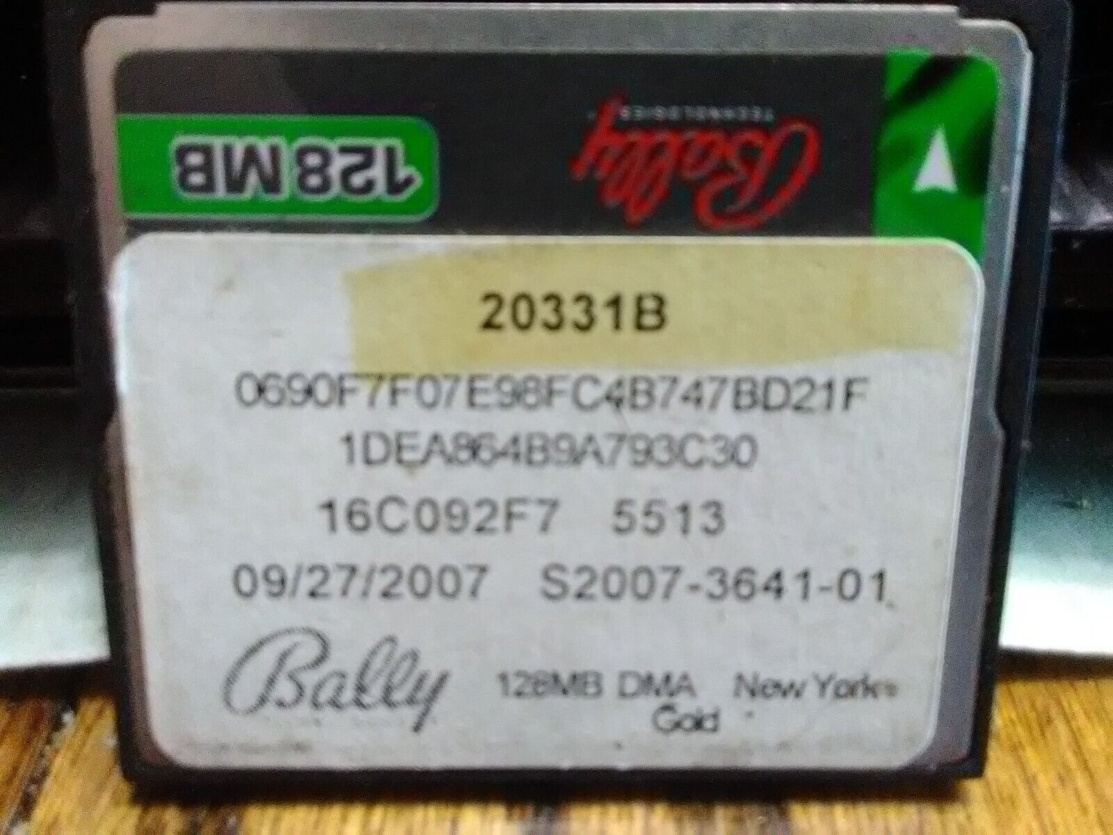 Bally Alpha Original  Game Software NEW YORK GOLD   (M9000 VIDEO)