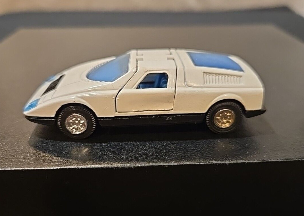 Vintage Mercedes C111 Shinsei Jet Machine #432 1:53 White & Blue Car Excellent