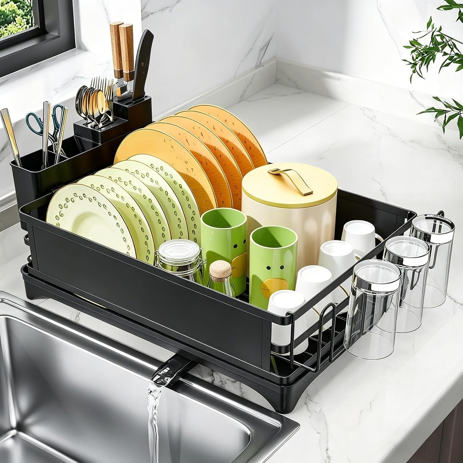 Dish Drying Rack for Kitchen Counter, 11.7\