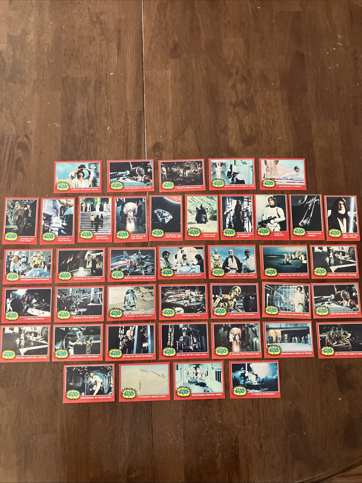 1977 Topps Star Wars Series 2 Red Border 40 Card Lot   No Duplicates