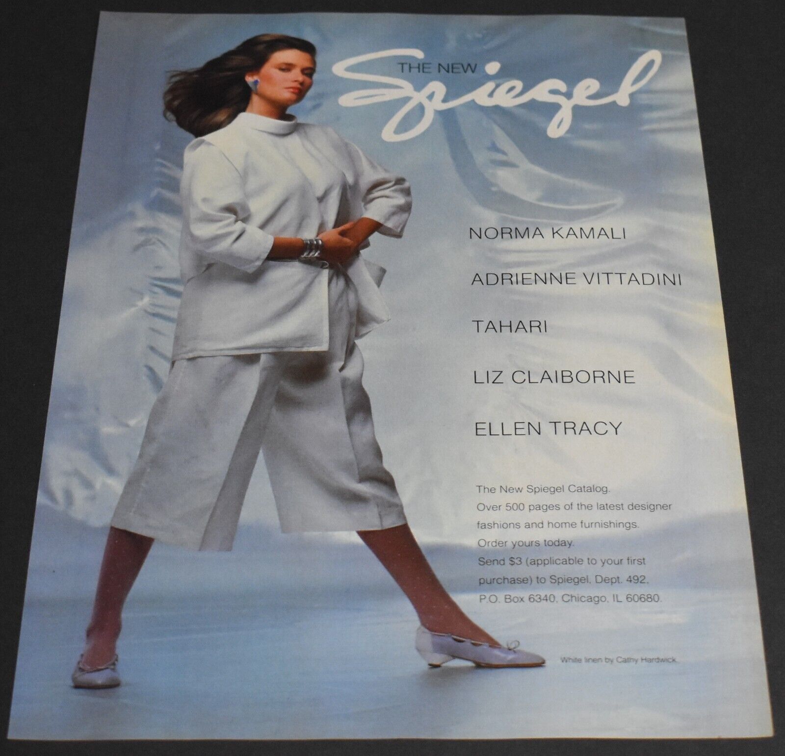1983 Print Ad Sexy Heels Long Legs Fashion Lady Spiegel Norma Kamali Ellen Tracy