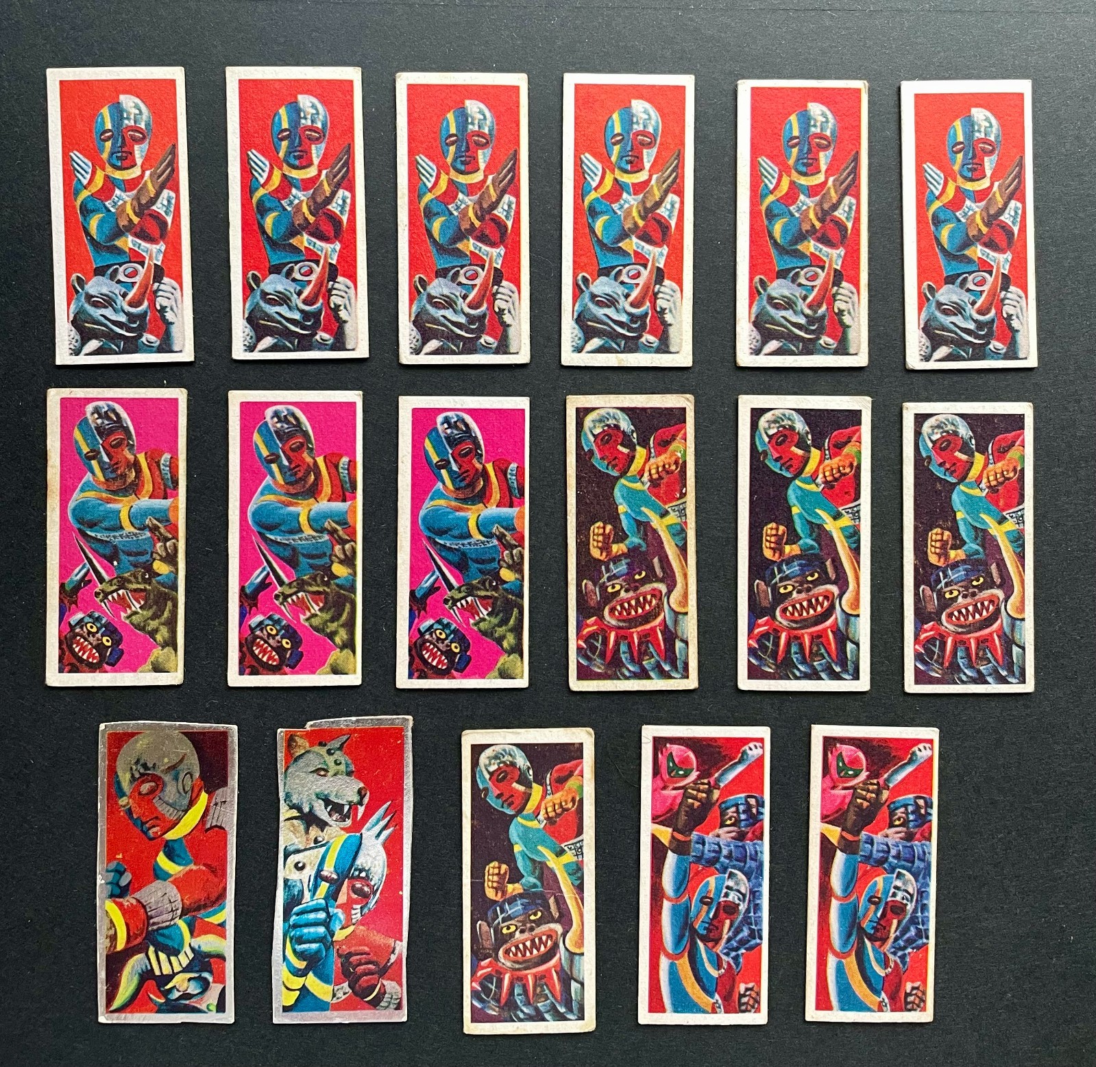 Lot Kikaider Kikaida Tokusatsu Hero Trading Cards '70s Japanese menko SFX B3