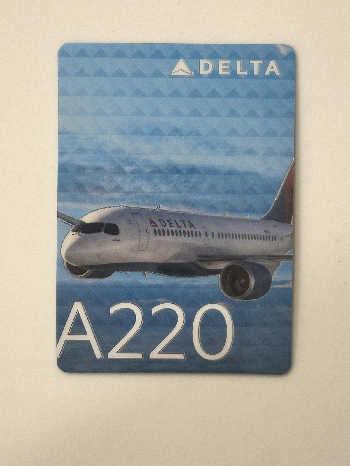 #51 Delta Air Lines Airbus A220 2019 Aircraft Trading Card – RARE MINT CONDITION