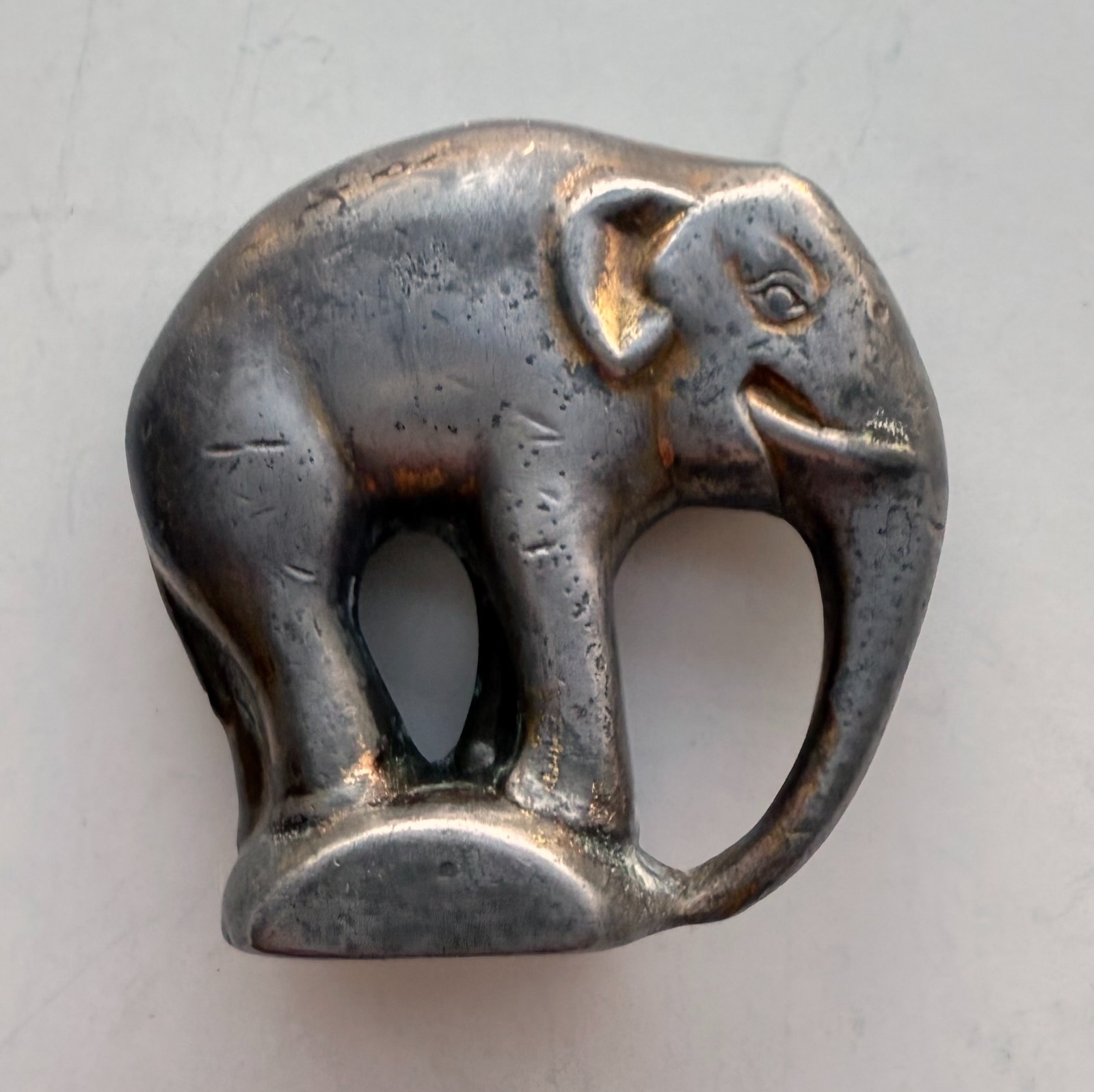 Vintage Miniature German Bronze Elephant
