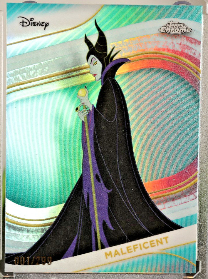 2025 Topps Chrome Disney MALEFICENT #119 TEAL REFRACTOR /299 FIRST PRINT 1/299