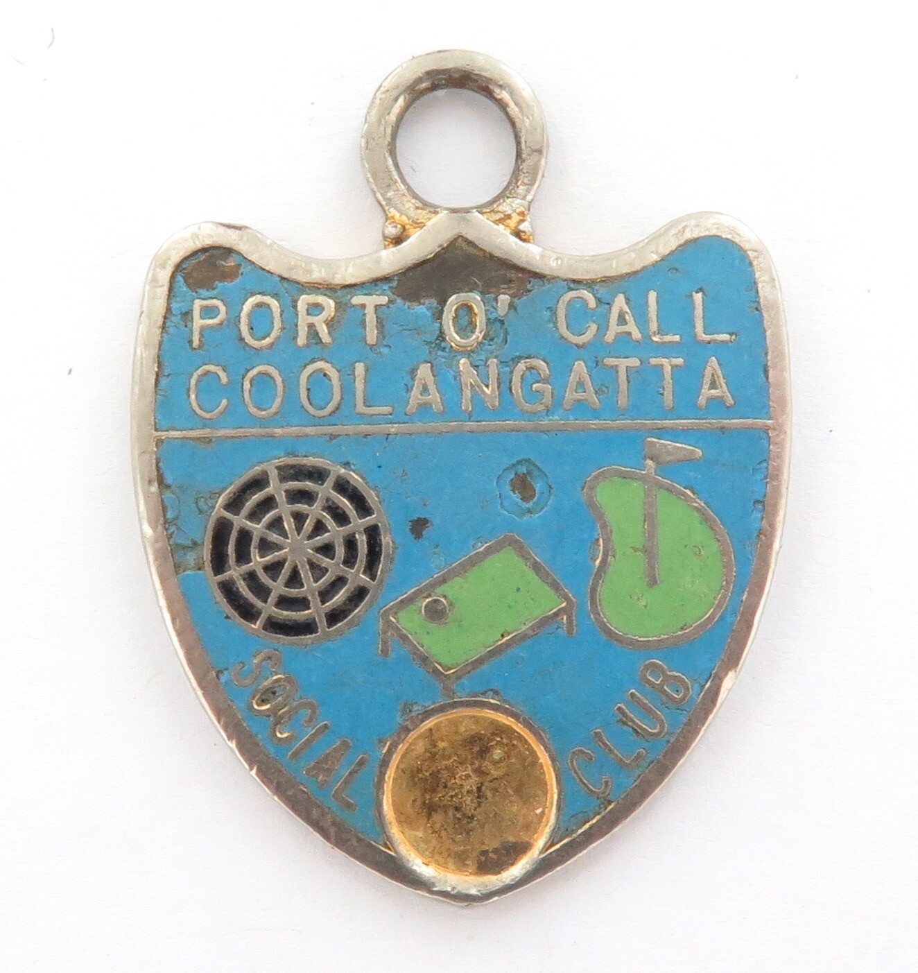 Super Rare c1970s Port O’ Call Coolangatta Social Club Members Badge.