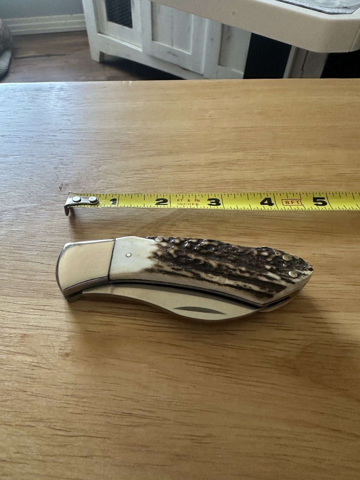 Boker Plus Fiskmuk Folding Knife Stag Handle Discontinued Rare
