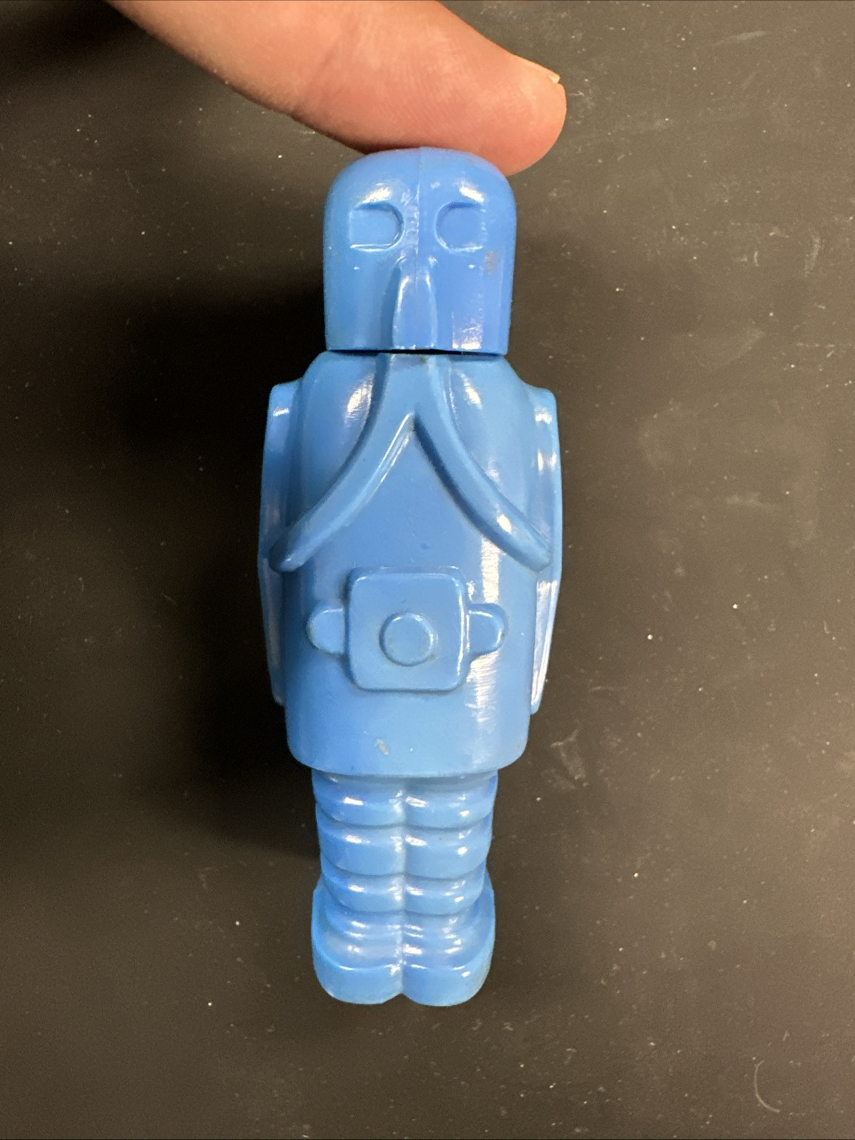 Vintage SPACEMAN Light Blue PEZ NO FEET 1950's  RARE READ DESCRIPTION