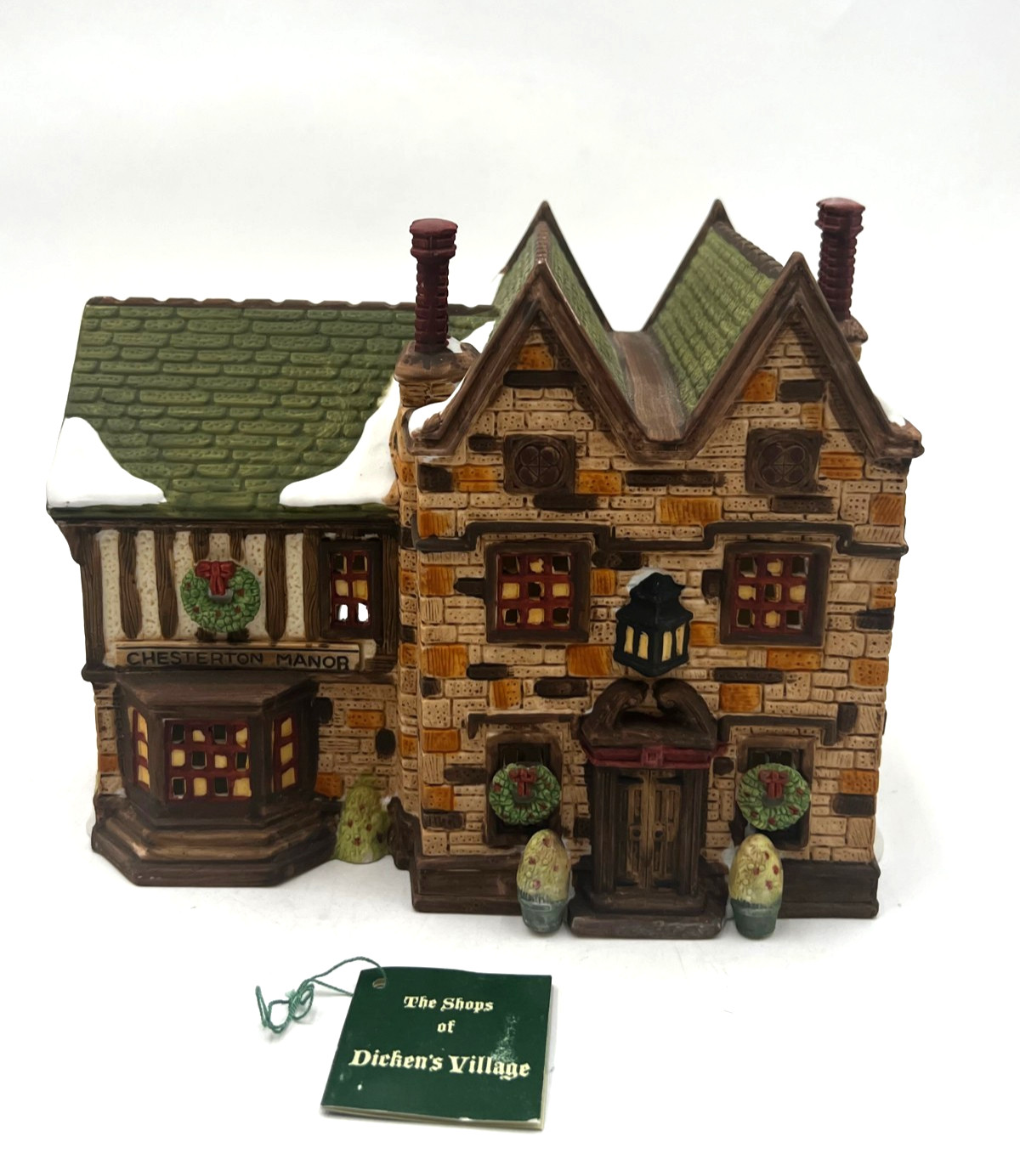 Vintage Dept 56 Dickens Village Chesterton Manor 1987 Lighted Rare HTF #6568-4