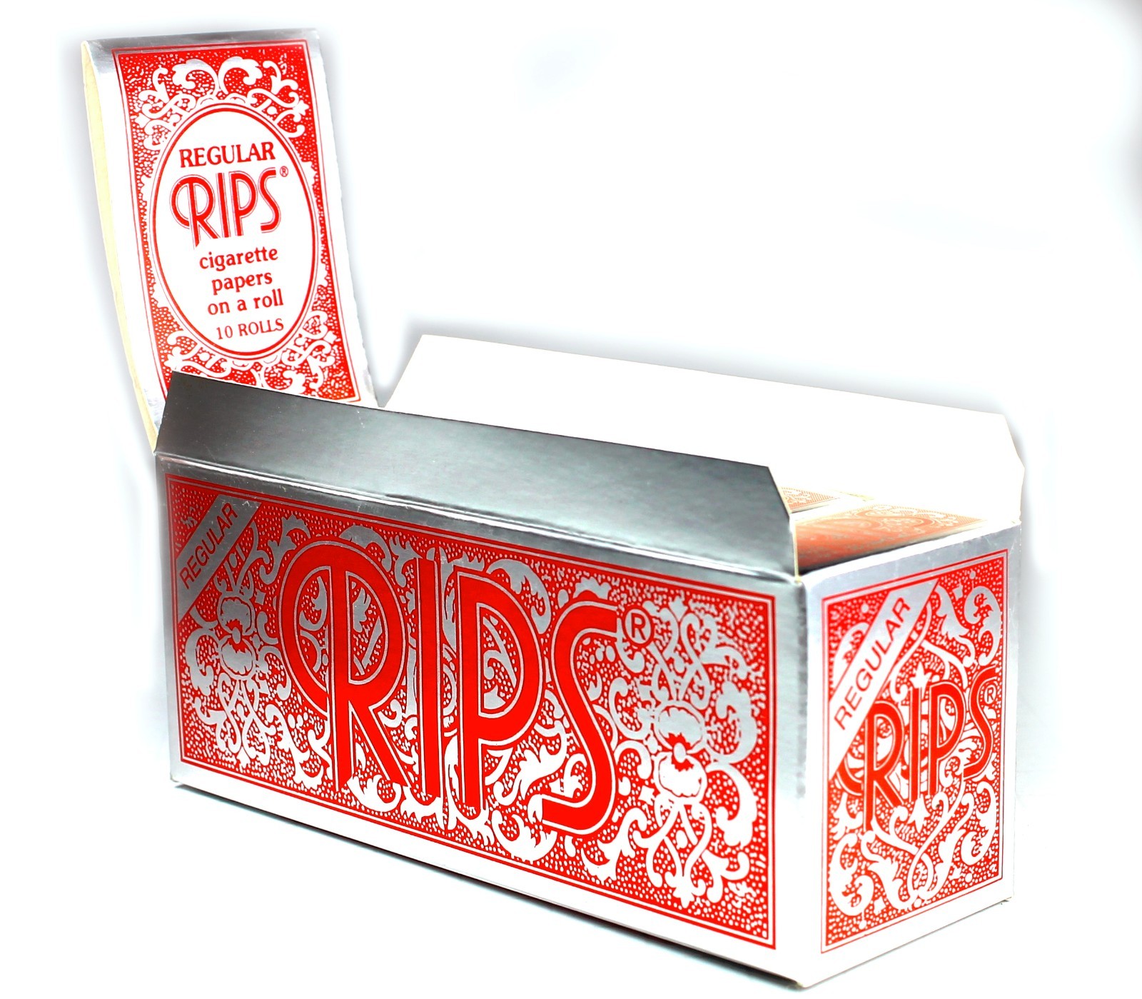 10 Rips Cigarette Rolling Papers on a Roll - Regular Size - Box of 10 Rolls 10 Rips Cigarette Rolling Papers on a Roll - Regular Size - Box of 10 Rolls