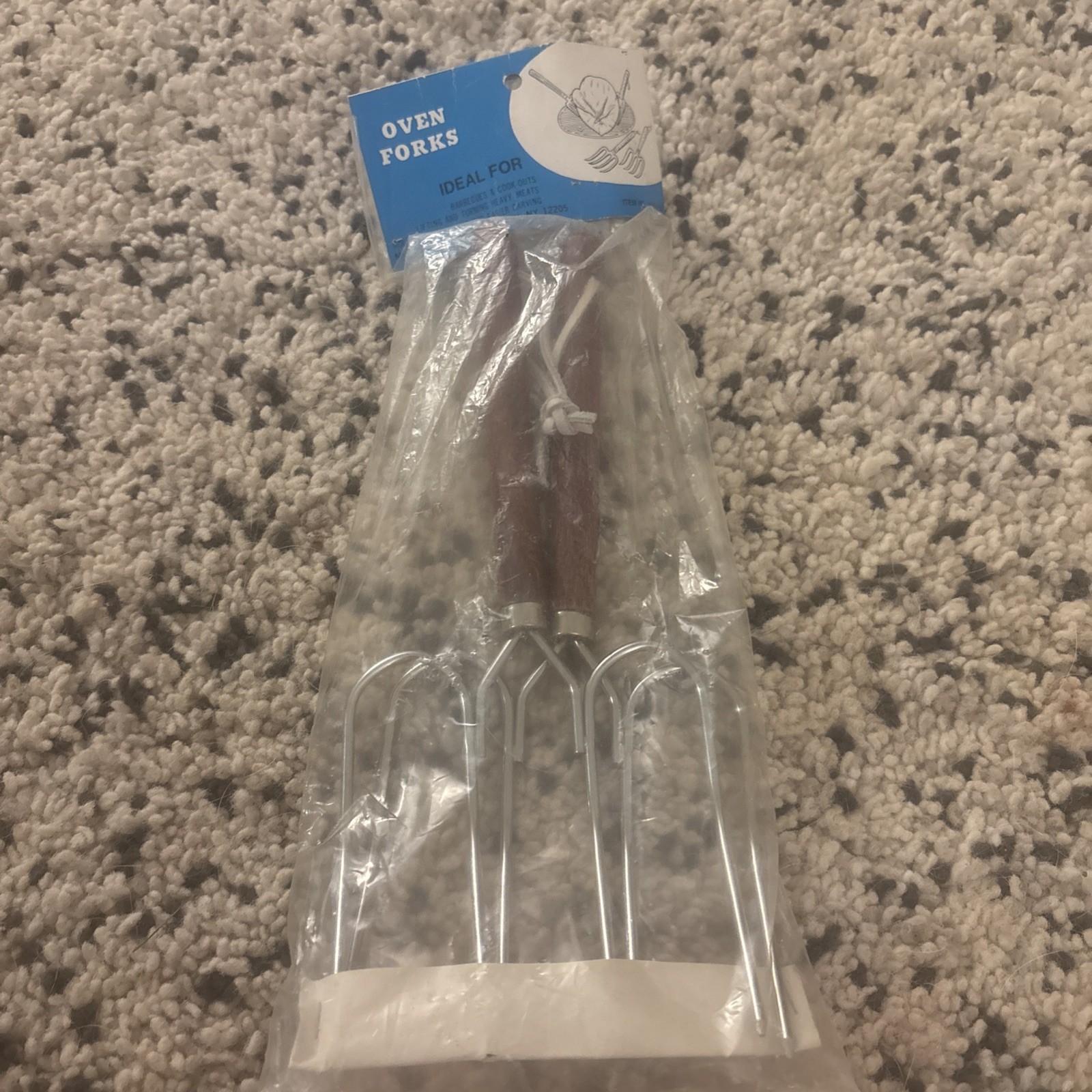Vintage NEW old Stock Mcm Oven Forks Kitchen Utensils