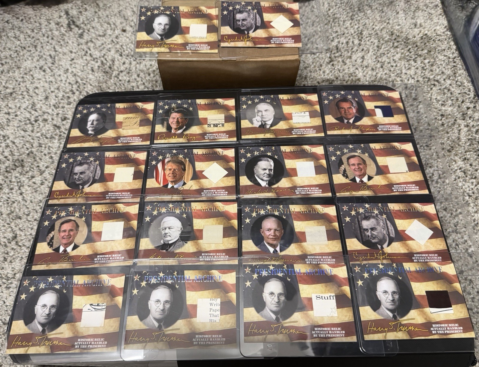 A Word From POTUS 2020 Lot Of EIGHTEEN CARDS - 18 Presidential Relics