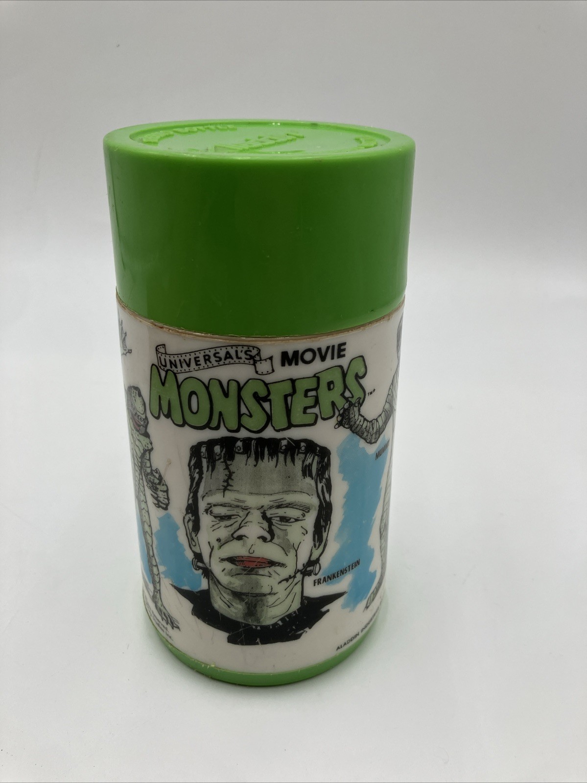 Vintage Universal Monsters Plastic Thermos Aladdin 7