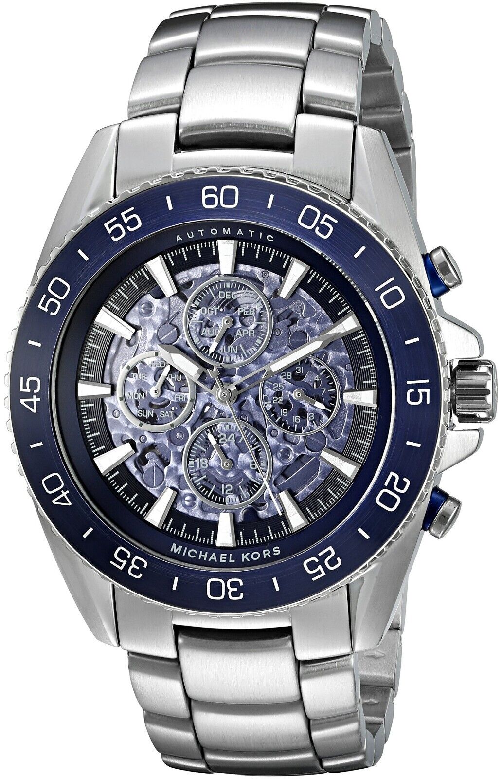 Michael Kors Men's Jet Master Silver-Toned Watch MK9024