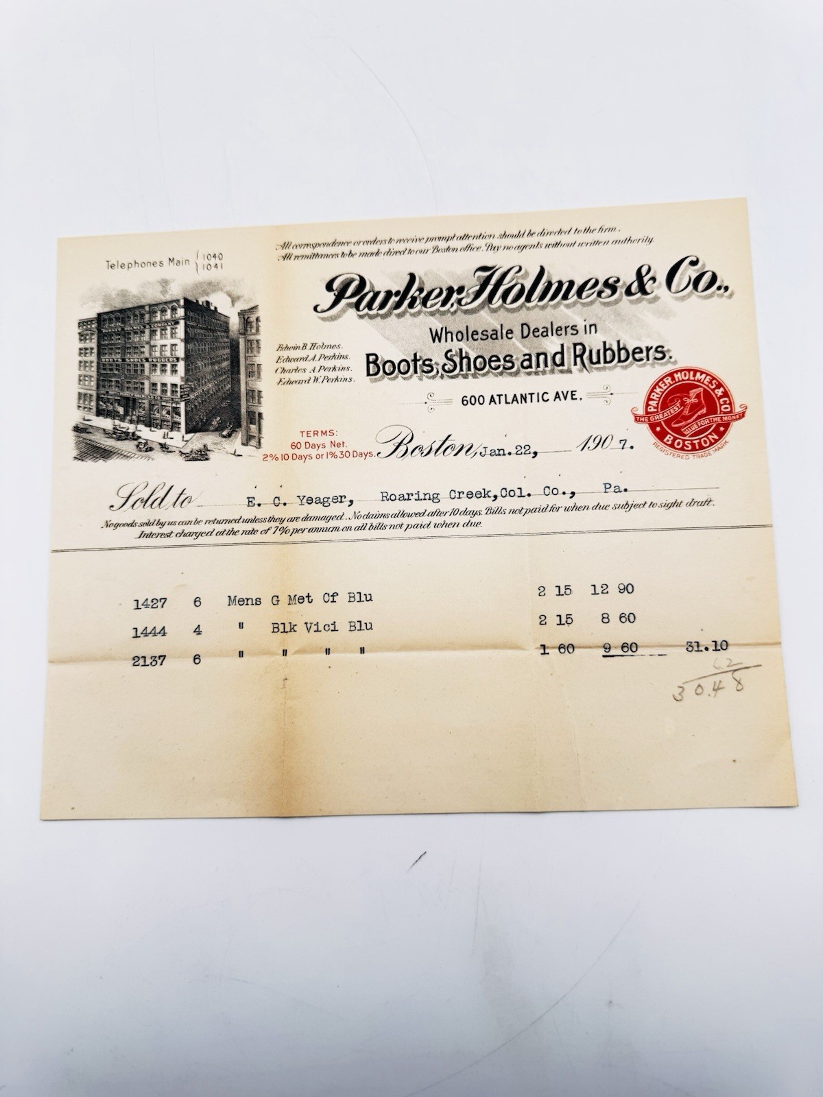 Antique 1888 Fur Trade Letter Wm. Macnaughtan's Sons NYC London Auction History
