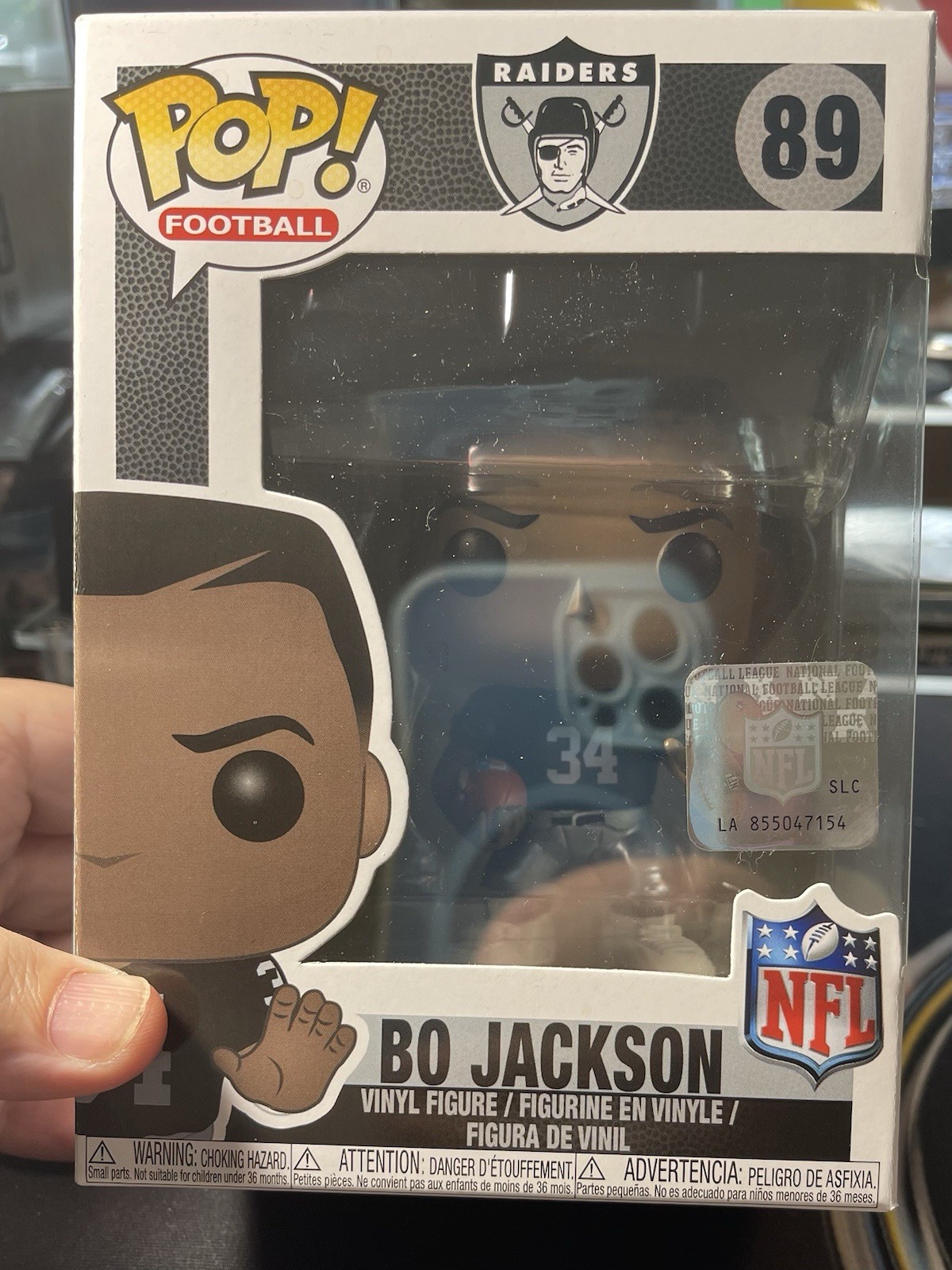 Funko Pop BO JACKSON #89 Oakland Raiders Football VAULTED