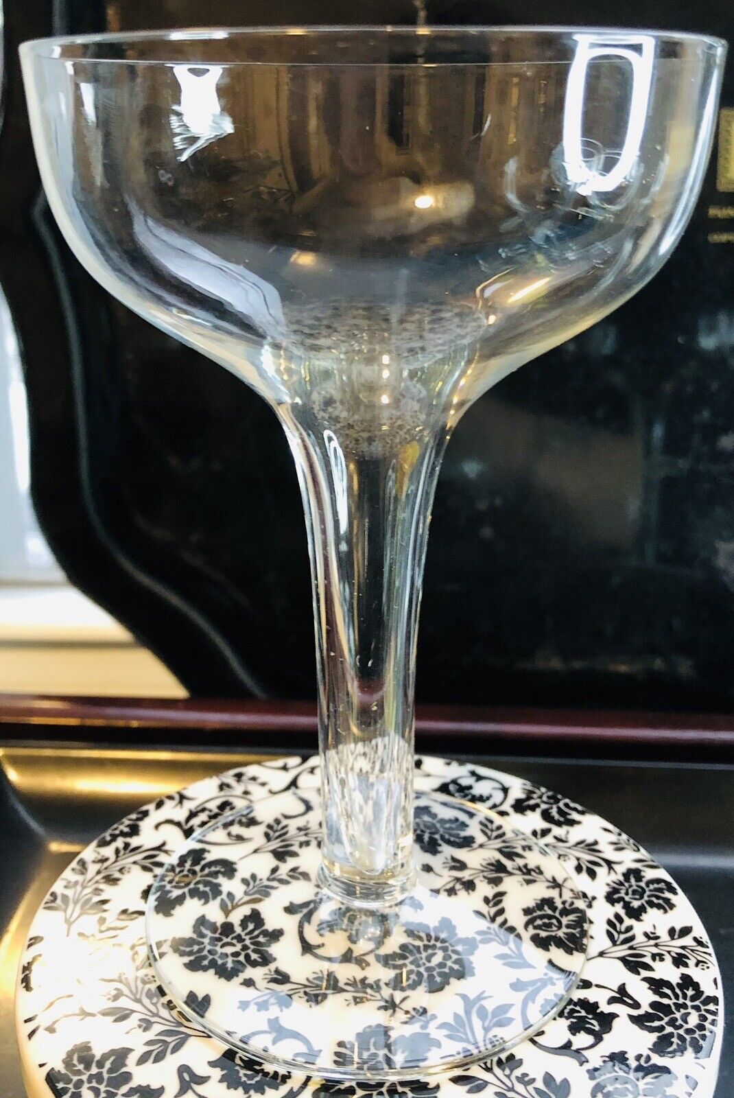 1920\'s Art Deco Hollow Stem Champagne Flute Barware Party Set Of 8