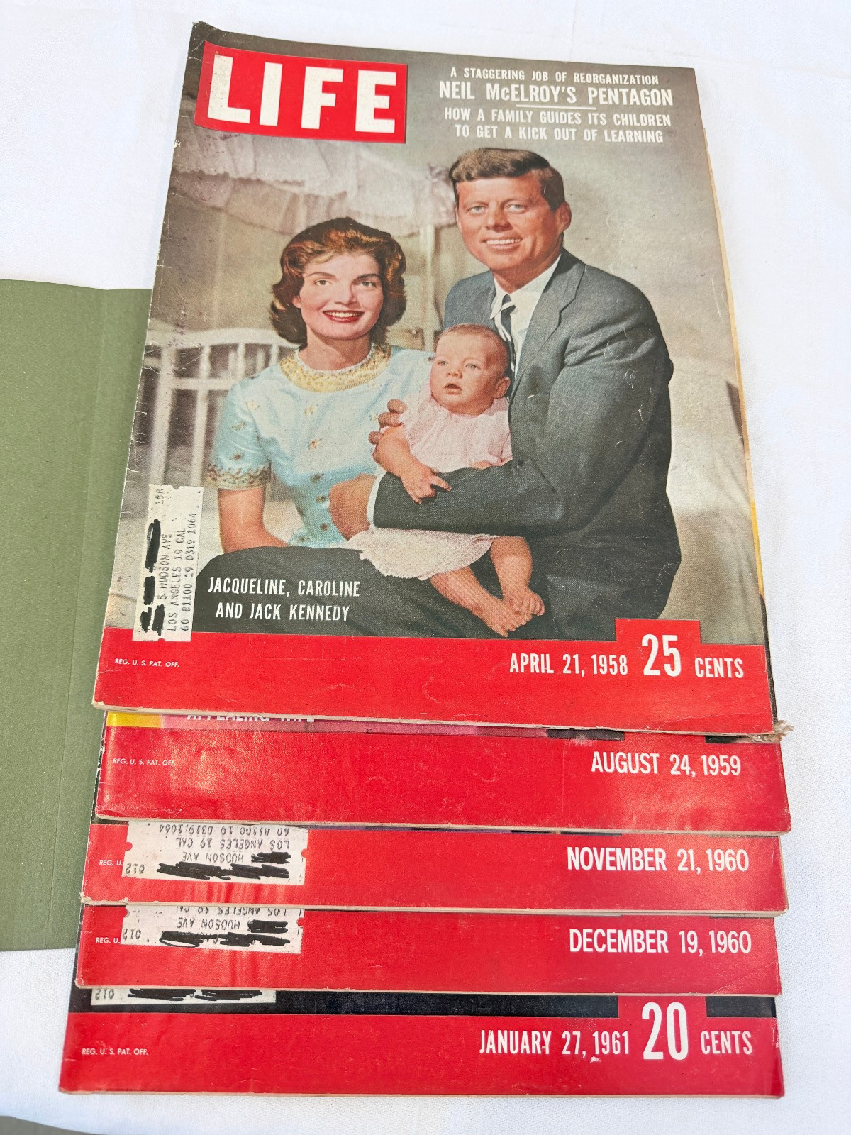 LIFE Magazine Kennedy Lot 1958‑1961 Pre‑Inauguration JFK Jackie Family (5)