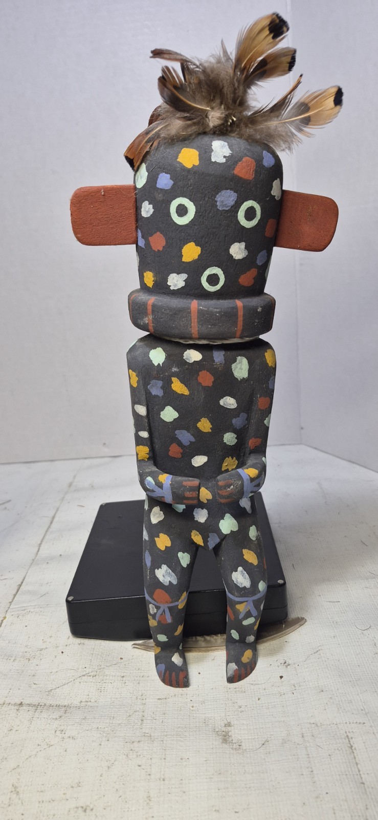 Old Style Hanging Hopi Pueblo Fire Boy God Kachina Doll Signed NB & Symbol 12 Old Style Hanging Hopi Pueblo Fire Boy God Kachina Doll Signed NB & Symbol 12