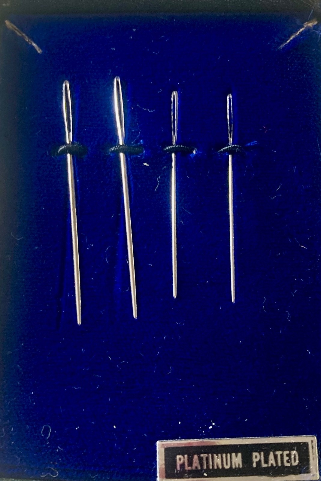 KREINET BOXED SET of 4 Platinum Plated Needles New