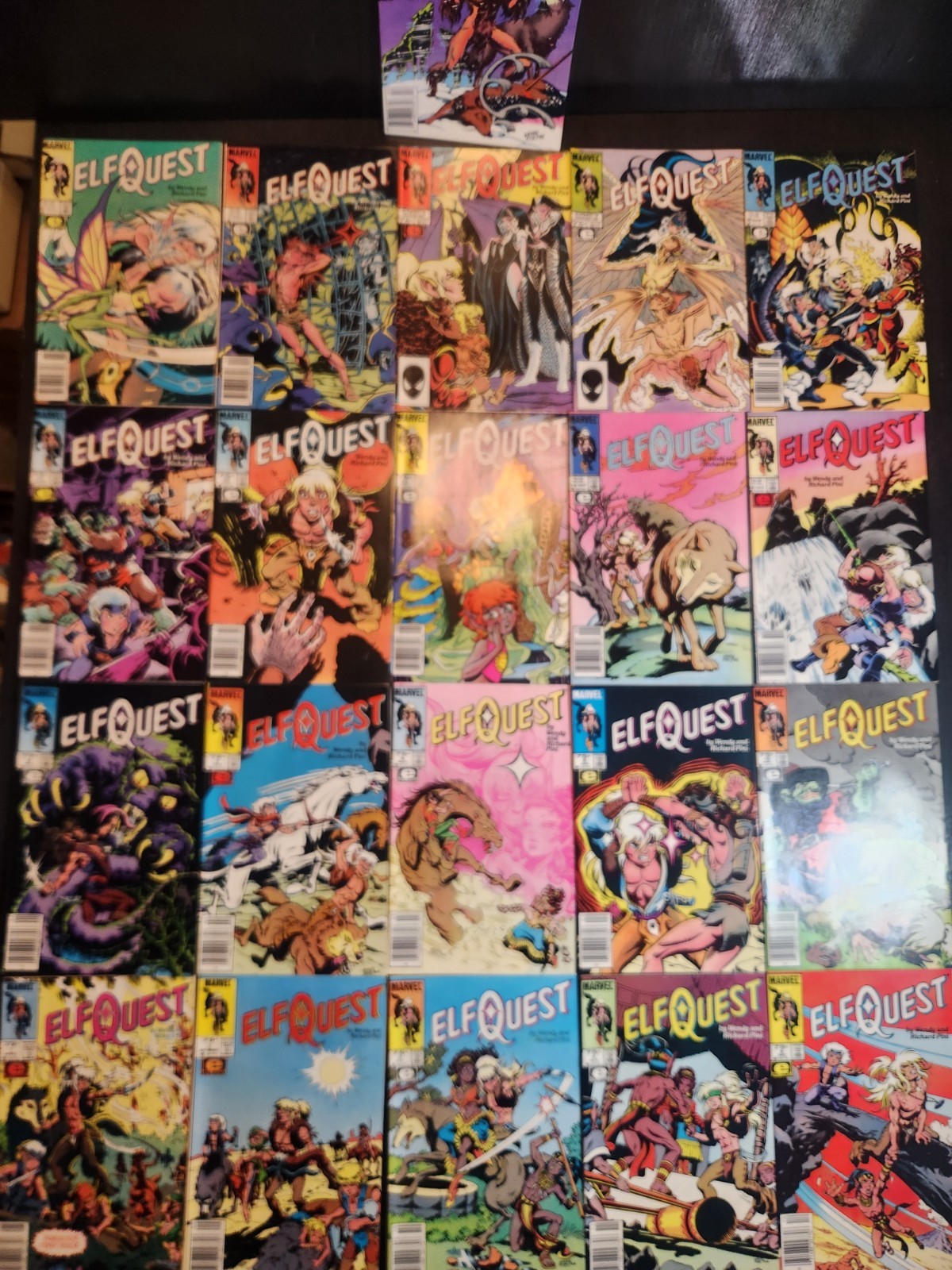 ELFQUEST #1 - #21 EPIC COMICS MARVEL 1985 LOT/RUN OF 21 WENDY & RICHARD PINI VF+