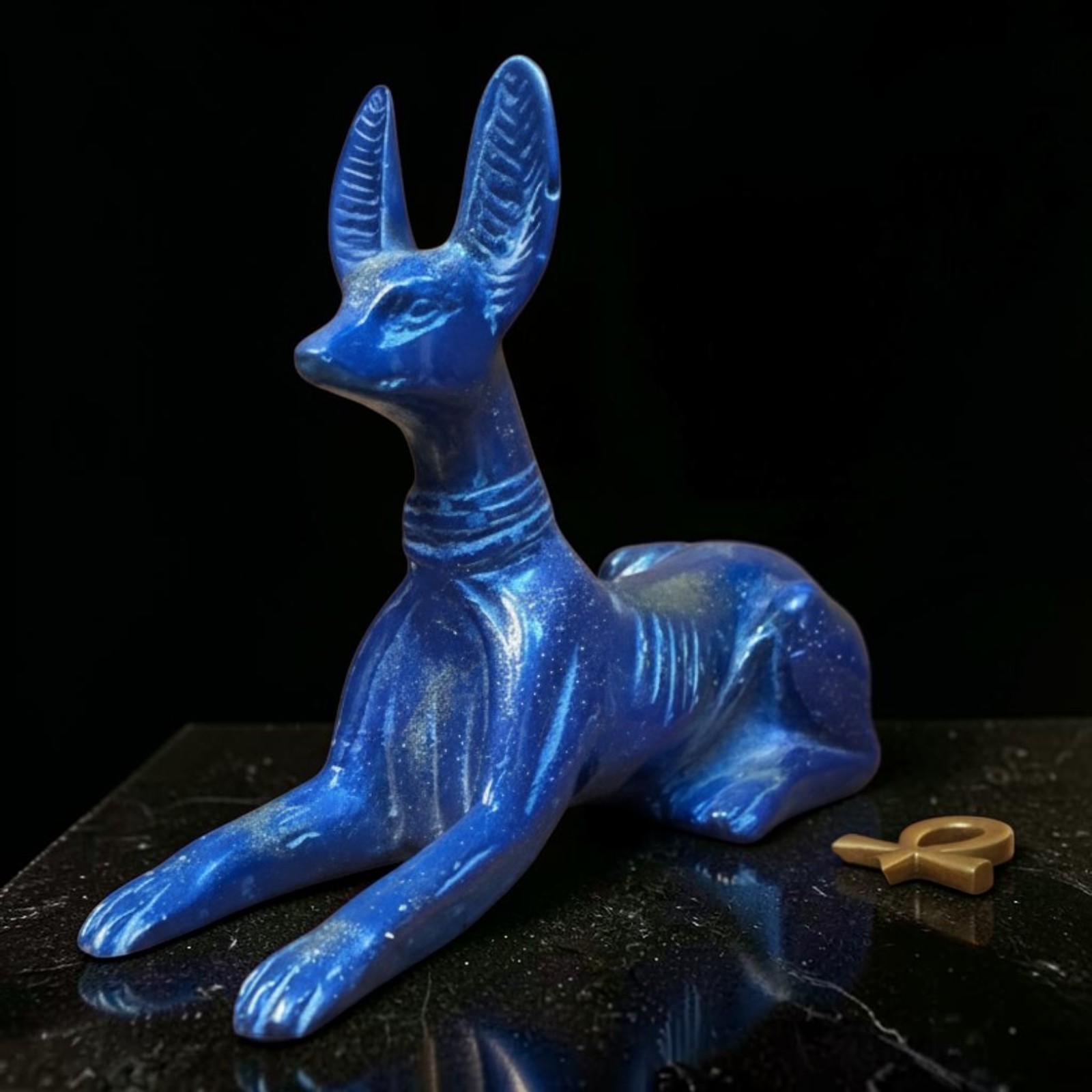 Rare Ancient Egyptian Unique Statue Anubis God Afterlife Antique Mythology BC