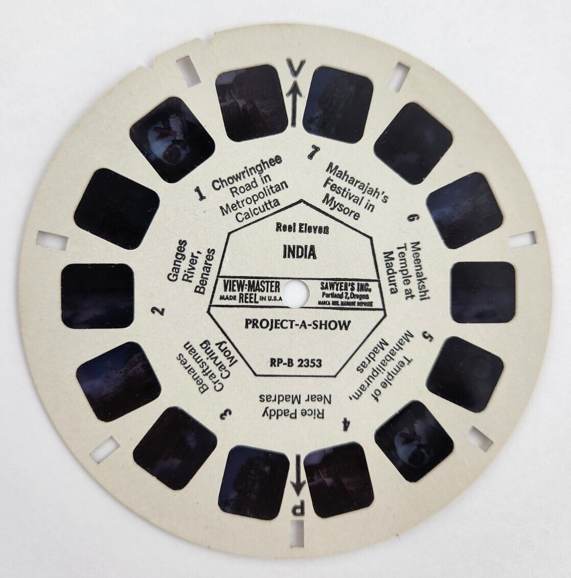 View-Master India RP-B2353 Reel Eleven USA 1960\'s