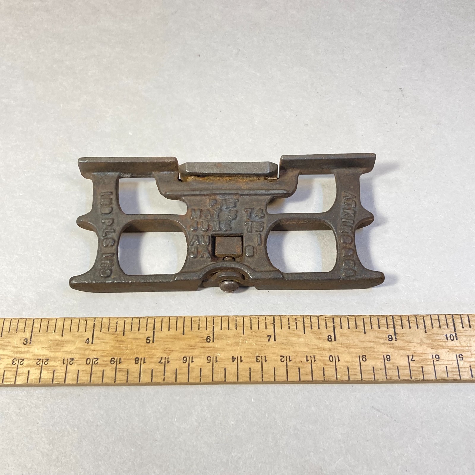 Vintage E. C. Atkins & Co. Saw Set Gauge Cast Iron USA Vintage E. C. Atkins & Co. Saw Set Gauge Cast Iron USA