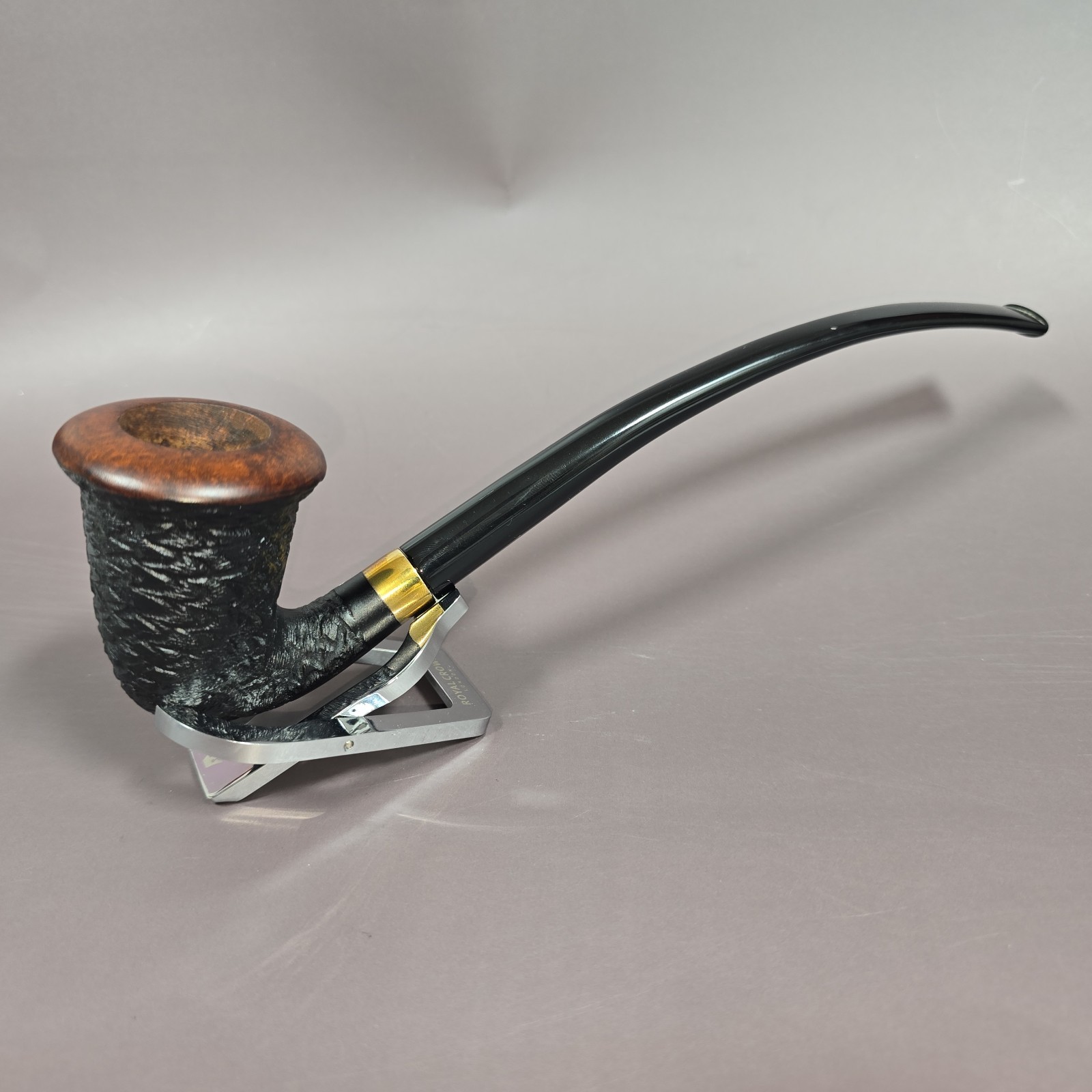 Saint Claude Churchwarden Rusticated Estate Briar Pipe