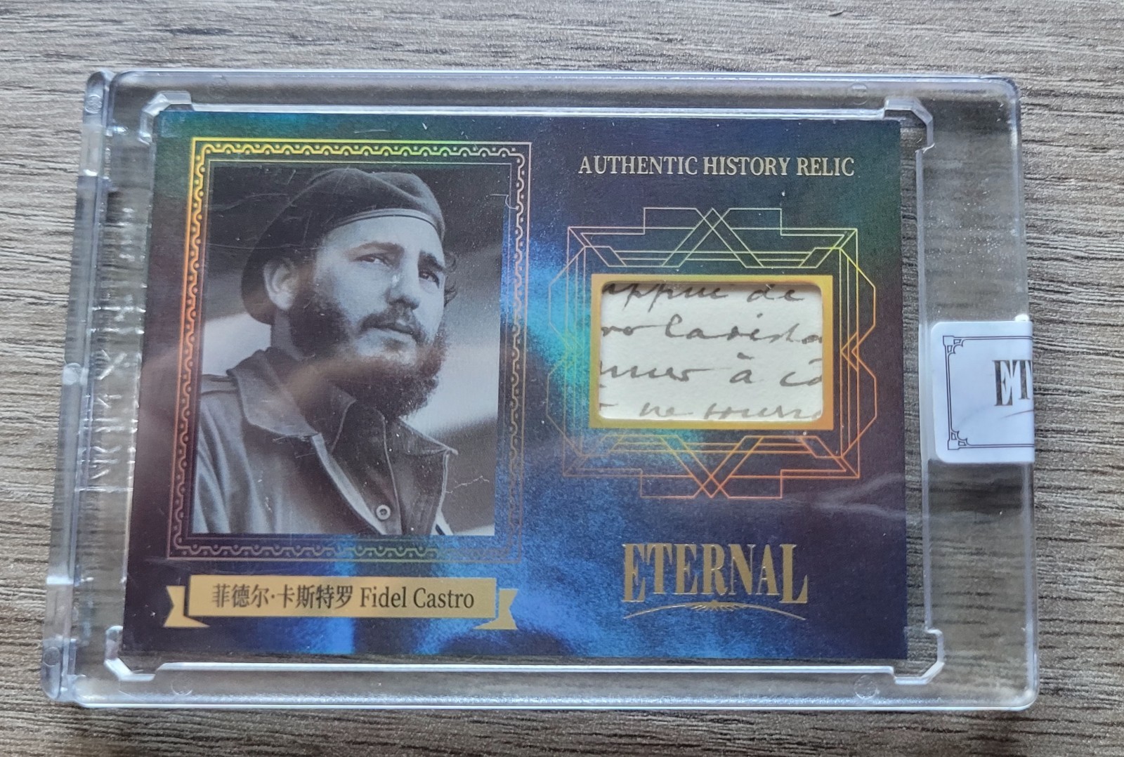 2024 Eternal Cuts World Celebrities Fidel Castro Authentic History Relic 53/75