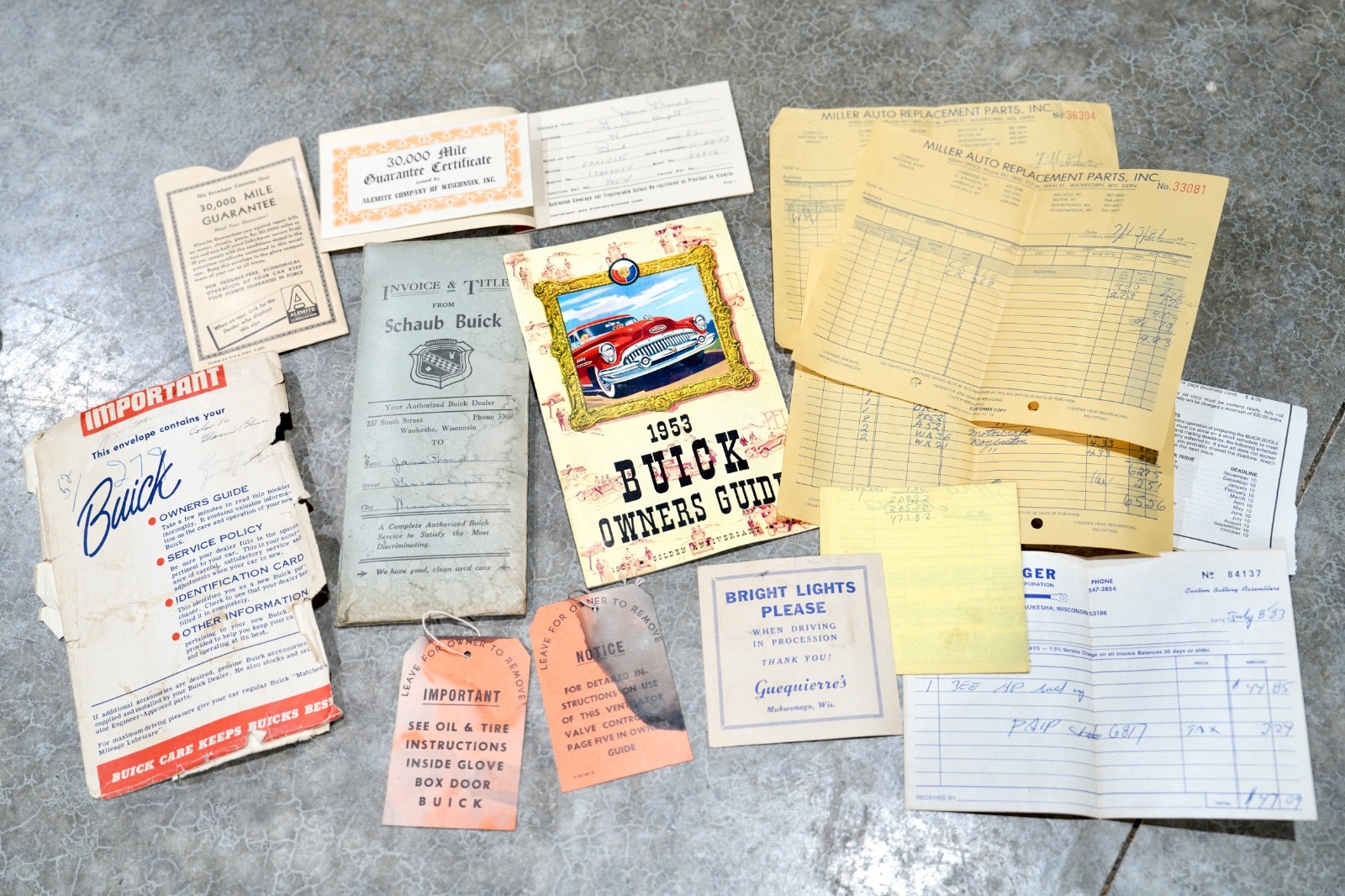 1953 Buick Special 40 Super Series 50 Roadmaster Factory GM Owners Manual Set