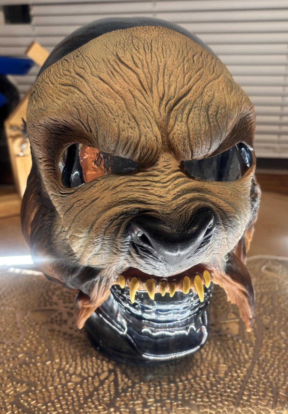 Vintage 1980\'s Halloween Imagineering Inc Wolf Half Mask Werewolf 1987 Costume