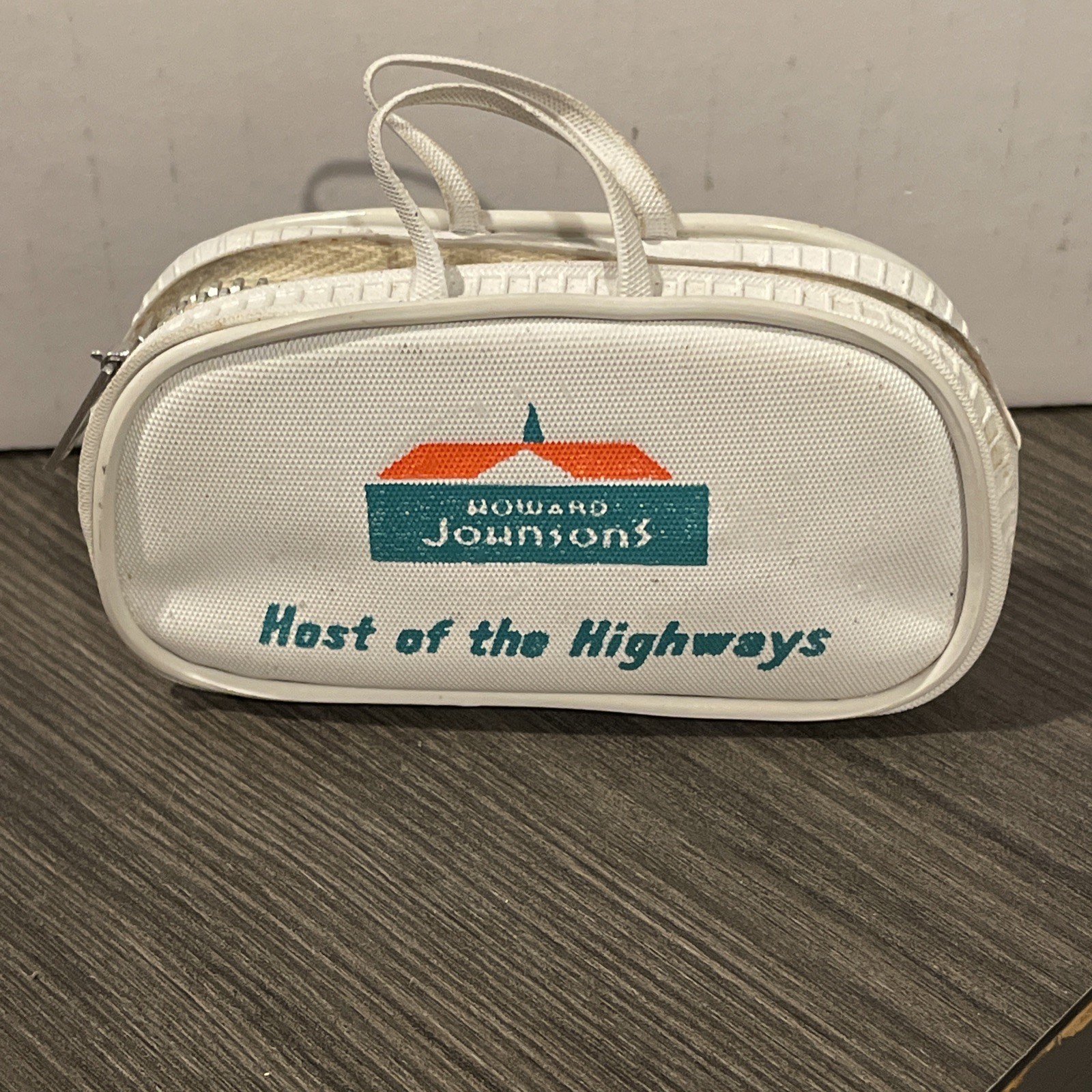 Vintage Howard Johnson’s Host of the Highways Souvenir Pouch Mini Travel Bag 60s