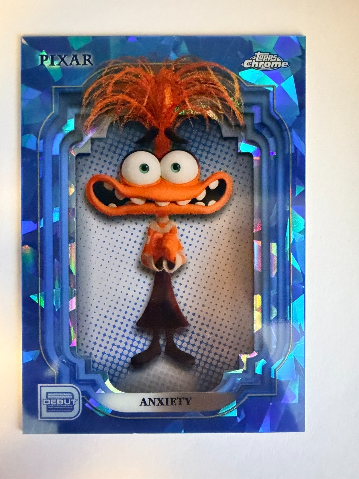 2024 Topps Chrome Disney Sapphire Anxiety #197 - Inside Out 2 - Debut - 1st