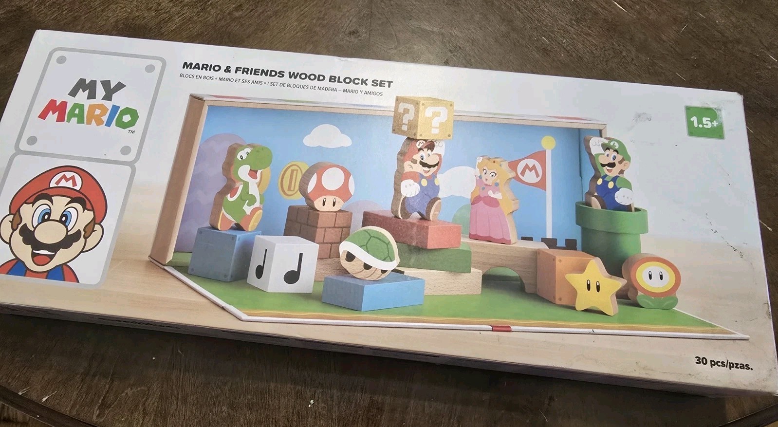 Nintendo My Mario Wooden Block Special Set 30pc Amiibo Mario-Sealed-US Seller