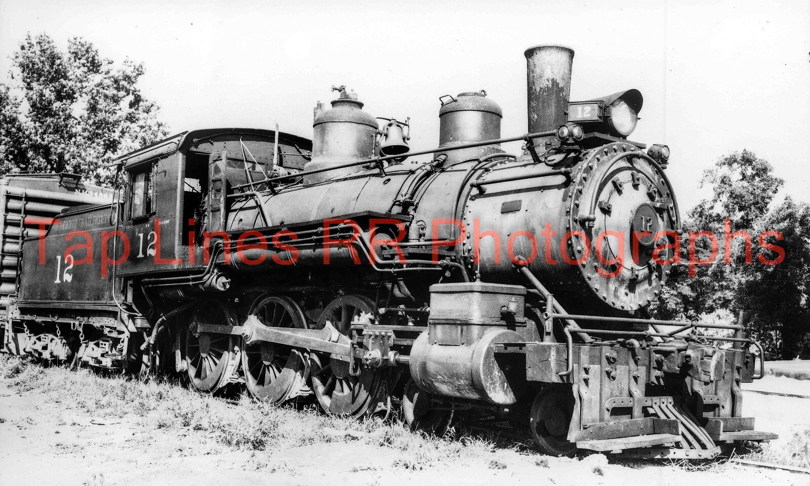 Cadiz RR #12 4-6-0 Cadiz KY 7-25-1954 Howard Davis New 5x8 Photos