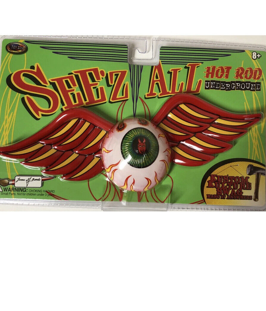 Seez See'z All Wall Art Hot Rod Underground Flying Eyeball Kustom Kulture Swag