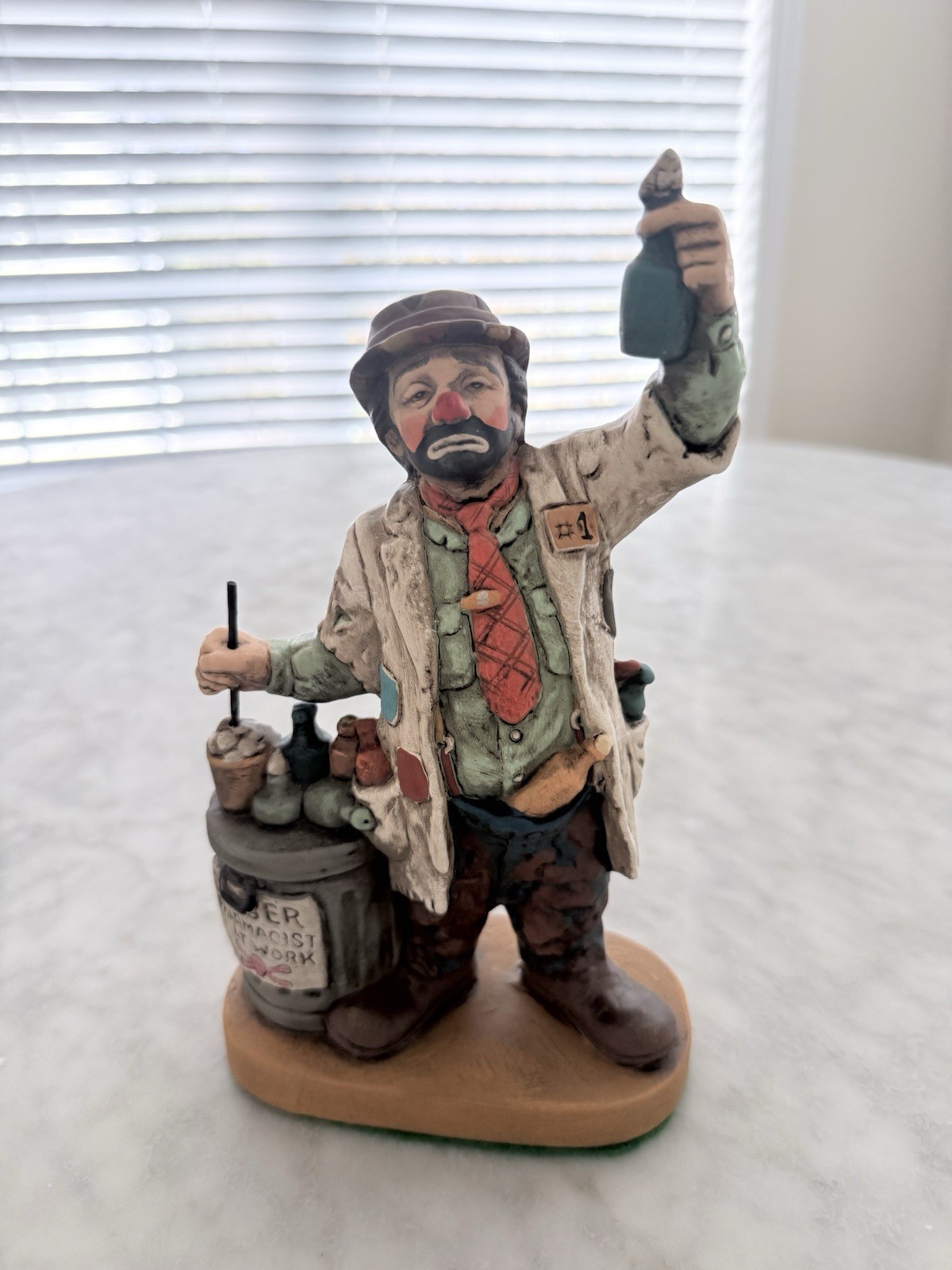 Vintage 1988 Dave Grossman Hobo Clown Pharmacist Doctor Figurine DGC Korea