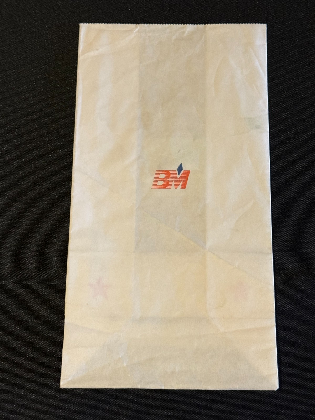 BM British Midland Vtg Airline Barf Bag Air Sickness Bag Ephemera