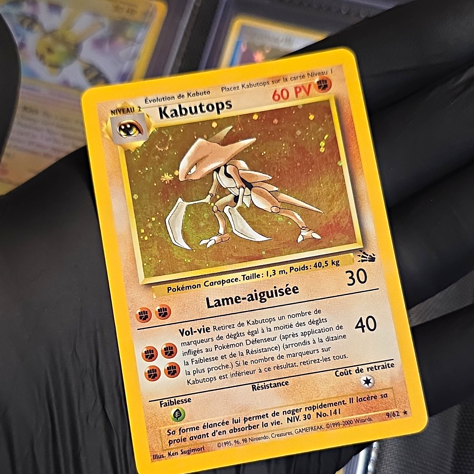 German Kabutops 100% Flawless Pokémon Card Pack Fresh NM 9/62 1995 Fossil Set
