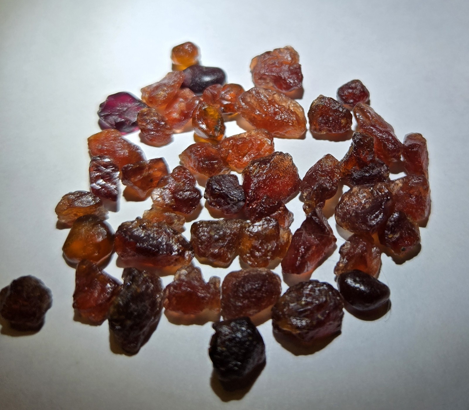 100cts Exceptional Mixed Garnet Rough From The Drc