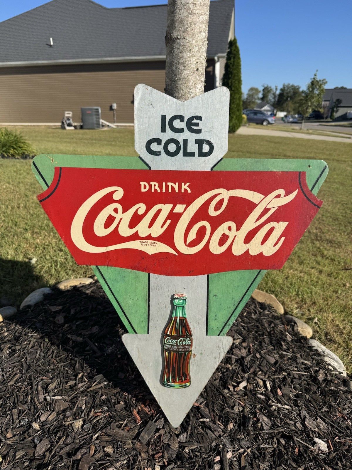 Vintage Original 1930s Coca Cola Kay Display Advertising Sign Soda Coke RARE