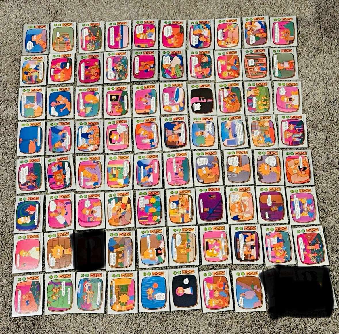 1990 Topps The Simpsons Huge 152 Card Base Lot Partial Sets Vintage 1990