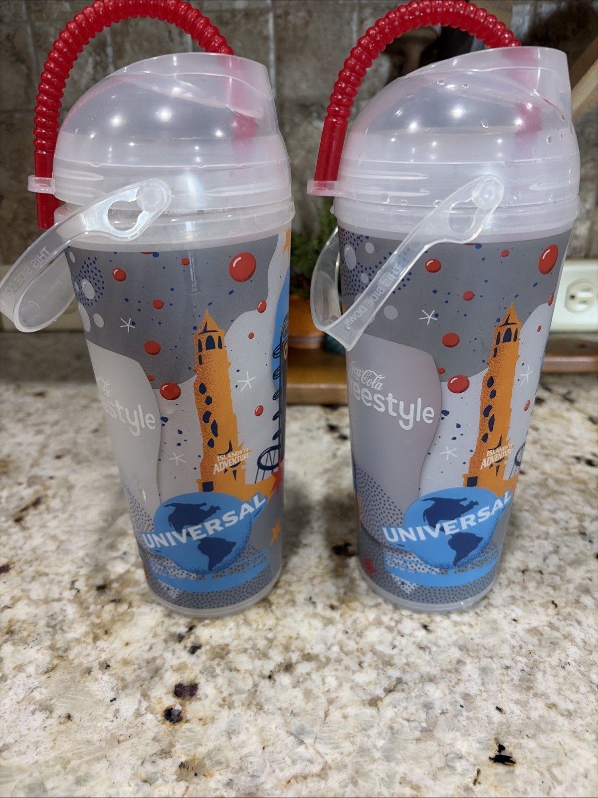 Universal Studios Whirley Drink Works Tumbler, Coca-Cola Freestyle Cup Set of 2