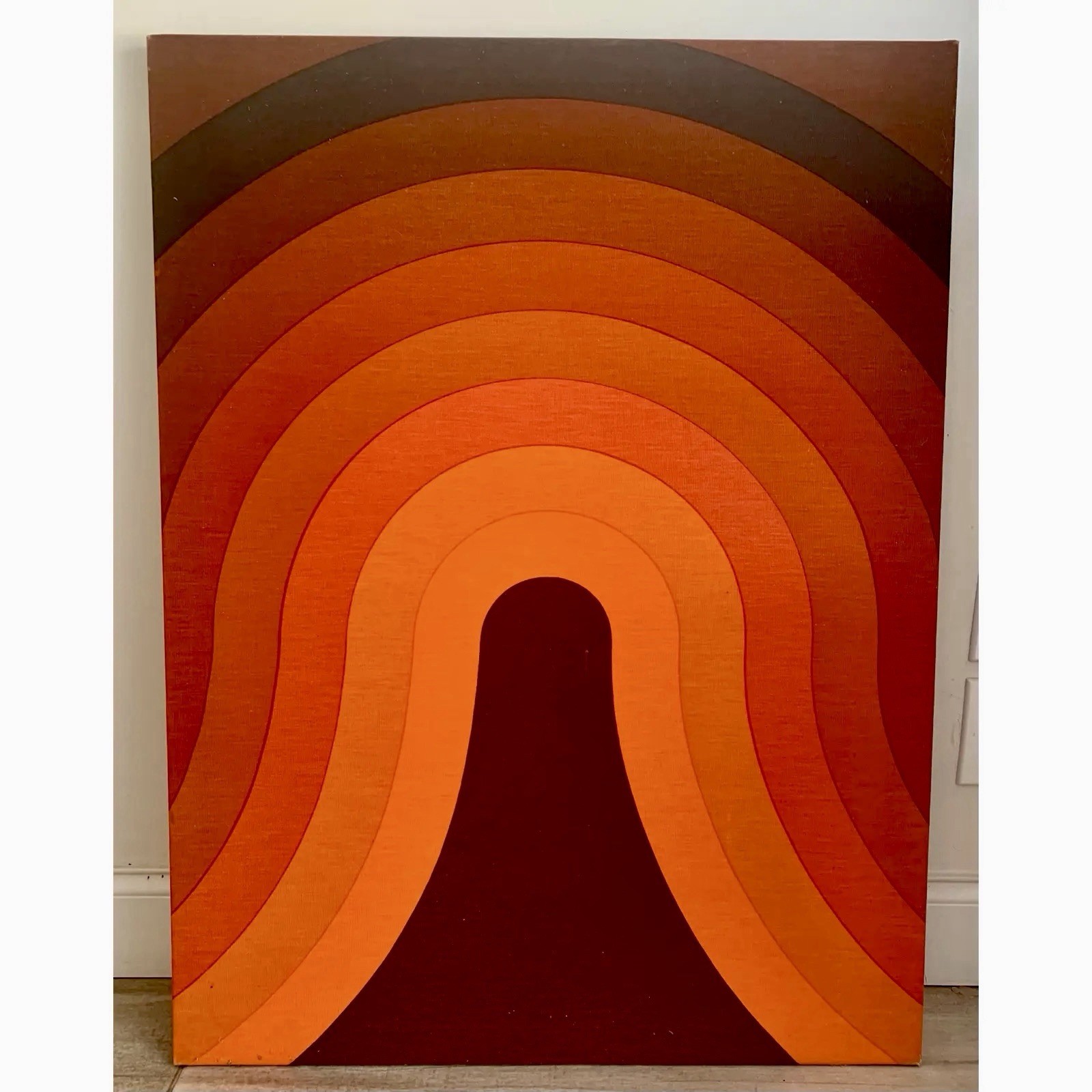 Beautiful Original Verner Panton Wave Fabric Art Wall Hanging Produced By MIRA