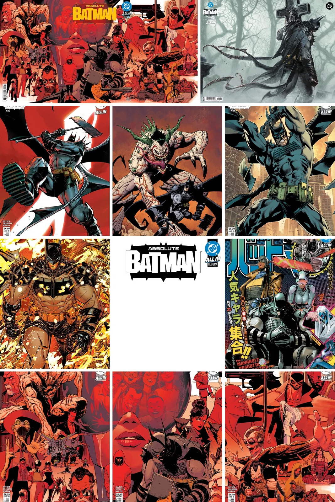 Absolute Batman #25 All Covers Bundle 25% Off PREORDER 10/28