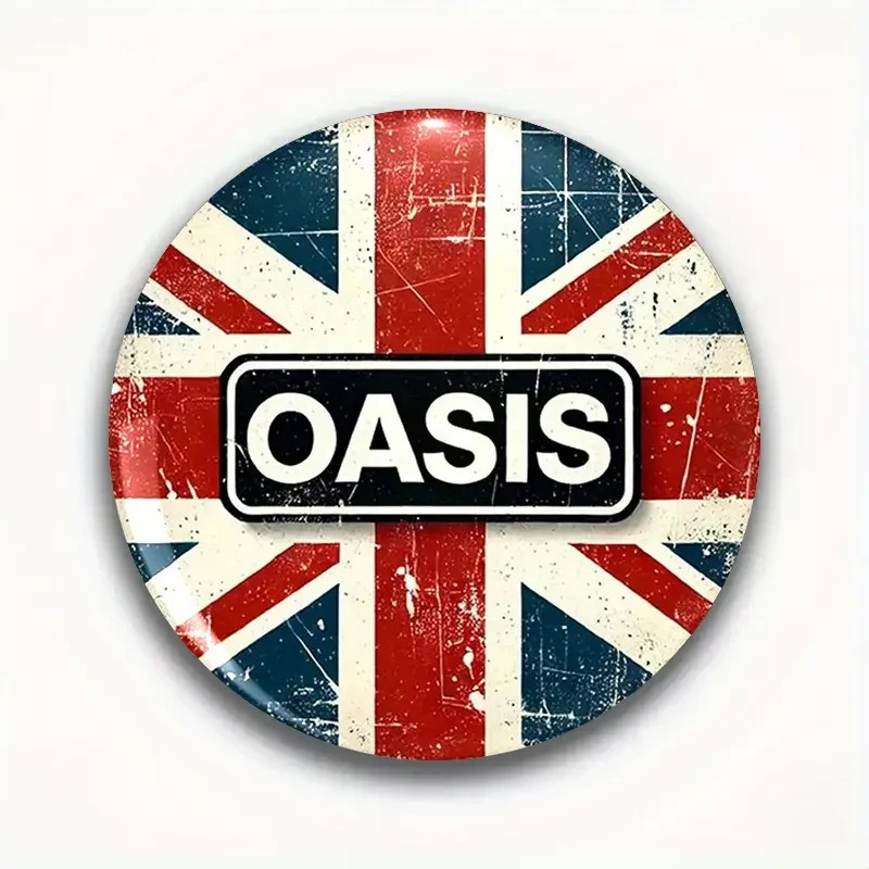 Oasis - Union Jack Logo - Button Badge