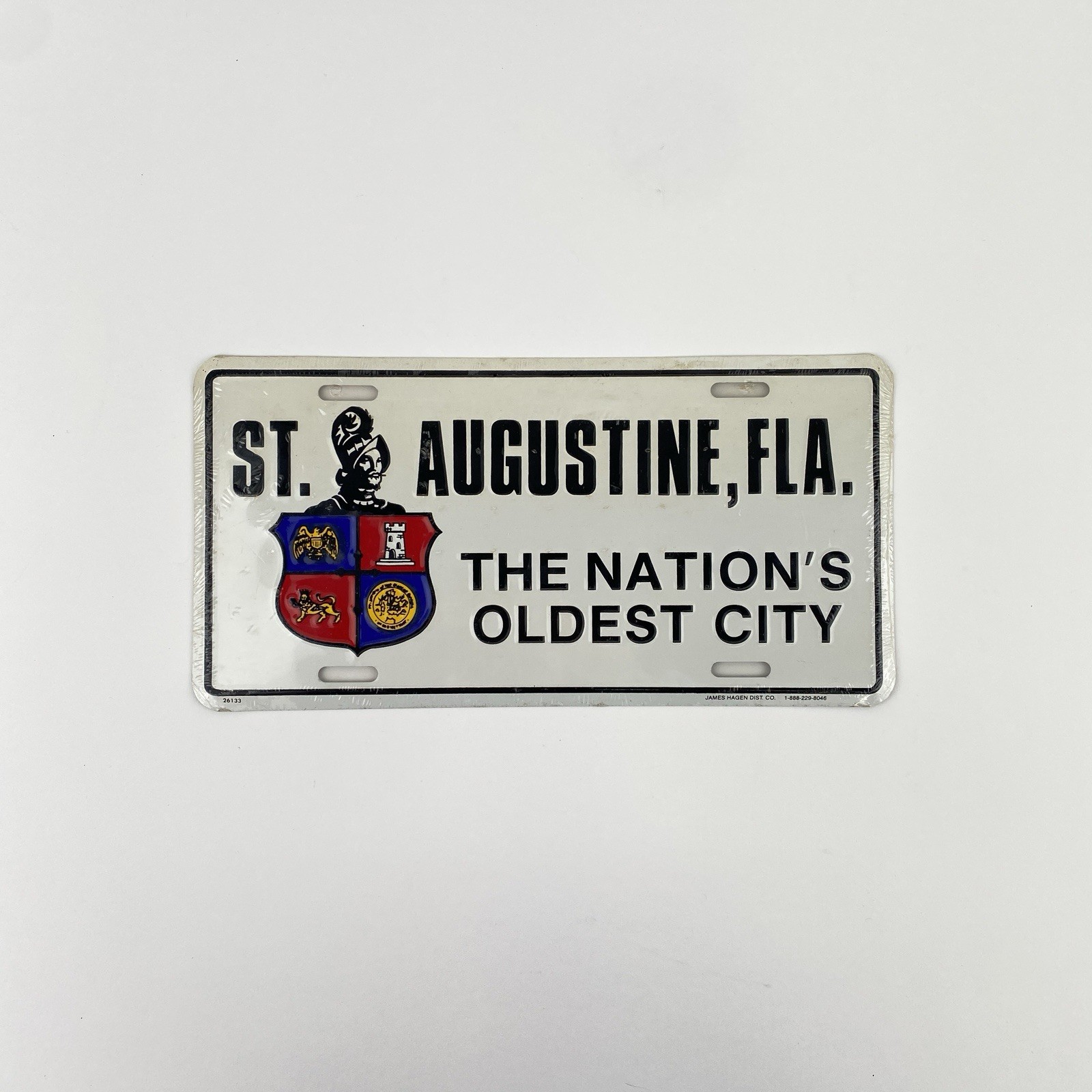 New Sealed St. Augustine Florida The Nation's Oldest City Booster License Plate