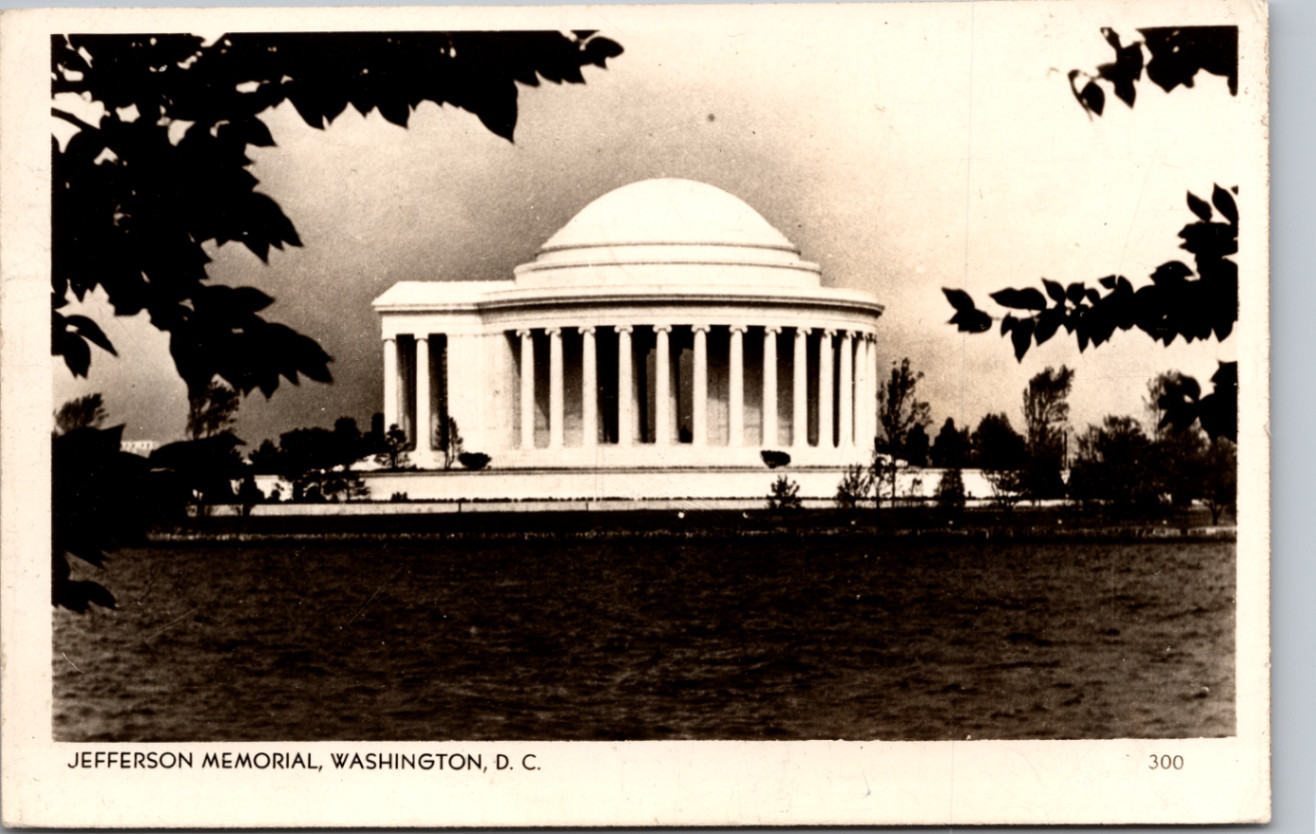 1946 Jefferson Memorial Washington DC Real Photo Postcard Rppc Alfred Mainzer