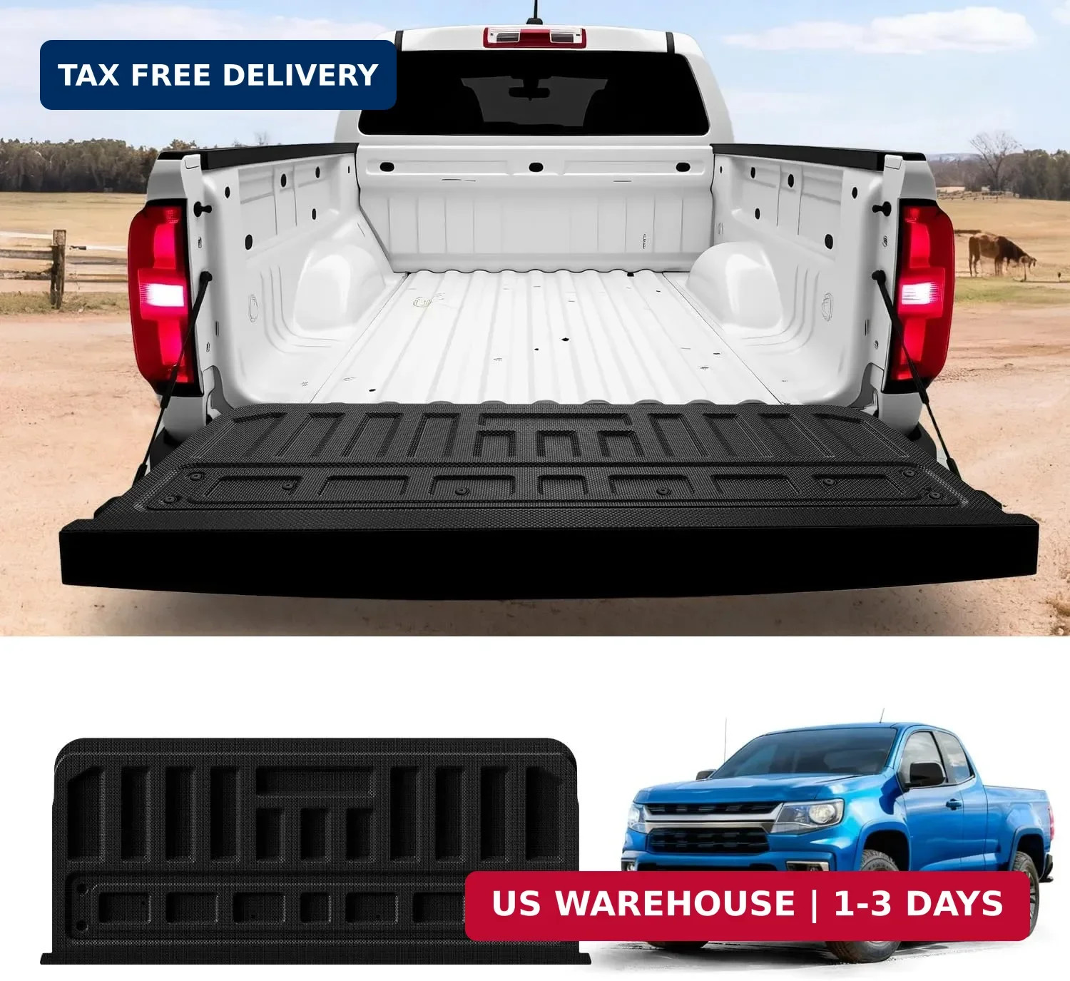 Truck Tailgate Mat for Chevrolet Colorado & GMC Canyon 2015-2022 | Not Fit Drop-